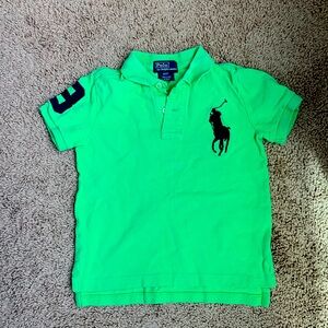 Polo Ralph Lauren green polo shirt short sleeve 4T